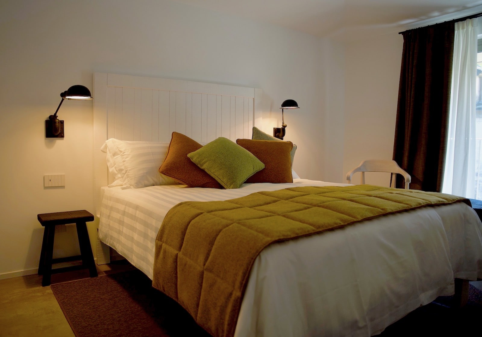 Camera da letto di design del Seta hotel Bellagio